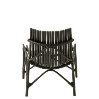Sedia in legno nero 77x80x84cm