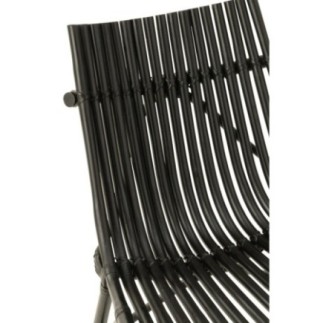 Sedia in legno nero 77x80x84cm