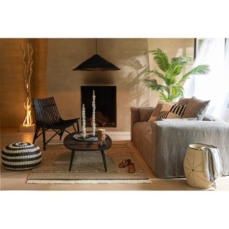 Sedia in legno nero 77x80x84cm