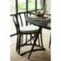 Chaise coussin en rotin noir 60x61x70 cm