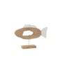 Statuette de poisson en bois de manguier marron 52x9x36 cm Statuette de poisson en bois de manguier marron 52x9x36 cm