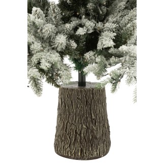 Albero di Natale artificiale con luci a LED in plastica bianca 140*140*210 cm