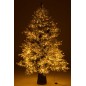 Albero di Natale artificiale con luci a LED in plastica bianca 140*140*210 cm