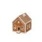 Maison de Noël en résine marron 18x15x17.5 cm Maison de Noël en résine marron 18x15x17.5 cm