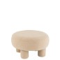 Pouf rotondo in tessuto beige 52x52x28cm
Pouf rotondo in tessuto beige 52x52x28cm