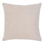 Cojín bouclé poliéster beige 45x45 cm Cojín bouclé poliéster beige 45x45 cm