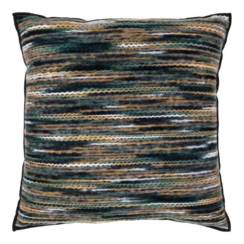 Coussin en polyester et acrylique multicouleur 45x45 cm