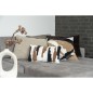Coussin rectangulaire en polyester brun 45x60 cm Coussin rectangulaire en polyester brun 45x60 cm
