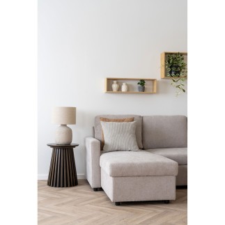 Coussin en polyester beige 45x45 cm