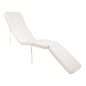 Cuscino per chaise longue in cotone bianco 197x55x5 cm Cuscino per chaise longue in cotone bianco 197x55x5 cm