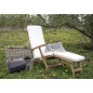 Cuscino per chaise longue in cotone bianco 197x55x5 cm Cuscino per chaise longue in cotone bianco 197x55x5 cm