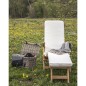 Cuscino per chaise longue in cotone bianco 197x55x5 cm Cuscino per chaise longue in cotone bianco 197x55x5 cm