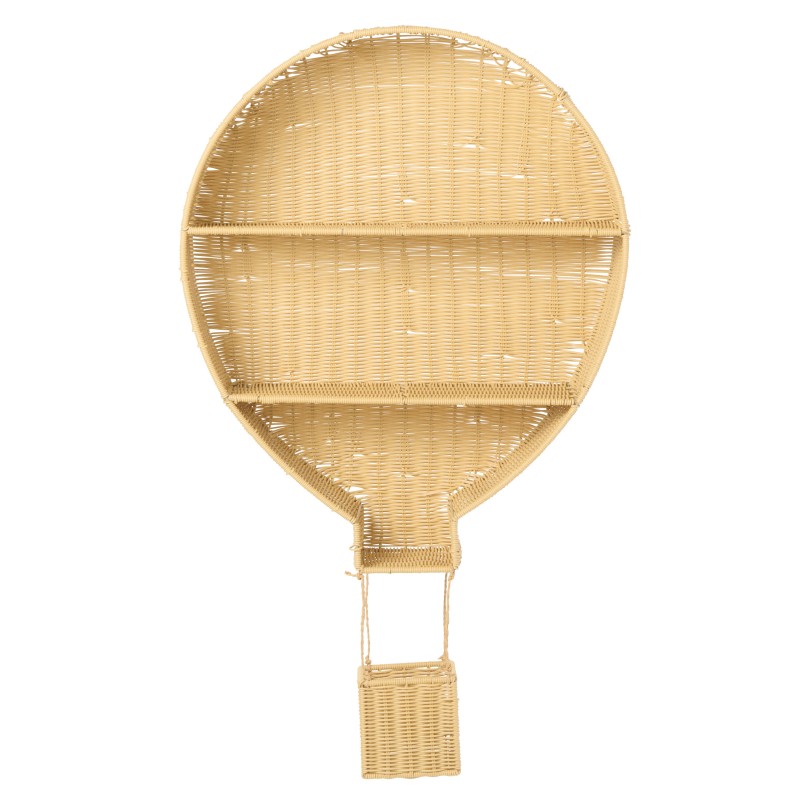 Étagère murale montgolfière en pic beige 58x15x100 cm Étagère murale montgolfière en pic beige 58x15x100 cm