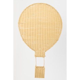 Étagère murale montgolfière en pic beige 58x15x100 cm