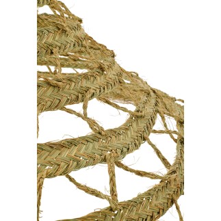 Abat-jour tressé en herbes naturelles 130x130x60 cm