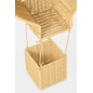 Étagère murale montgolfière en pic beige 58x15x100 cm Étagère murale montgolfière en pic beige 58x15x100 cm