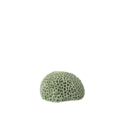 Petit corail en polyrésine vert menthe 16x13x9 cm