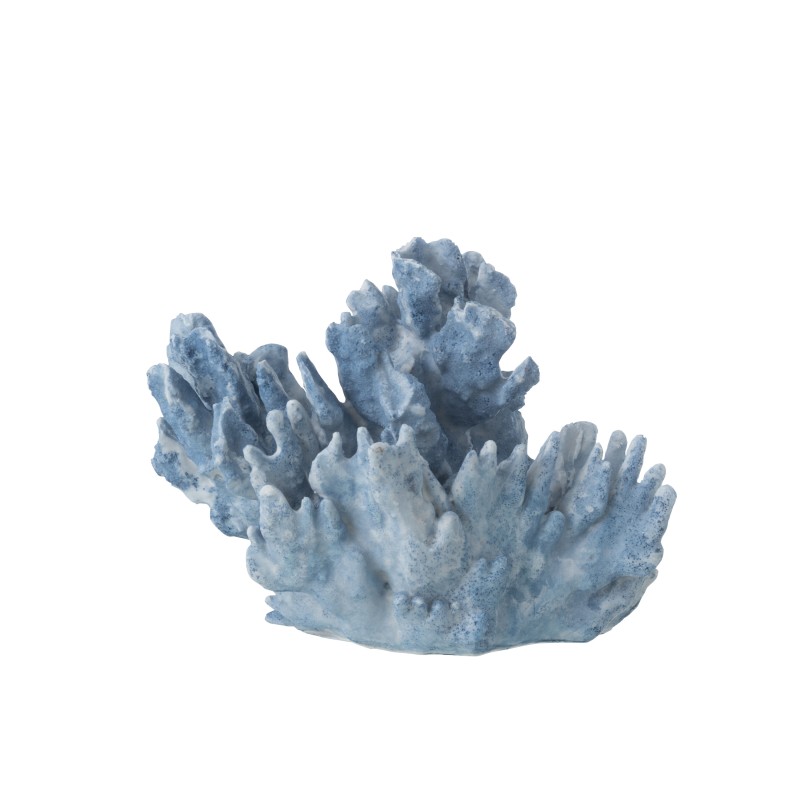 Corail en polyrésine bleu clair 29x20x21 cm Corail en polyrésine bleu clair 29x20x21 cm