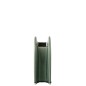 Jarrón de porcelana verde oscuro 17 x 9,5 x 24,5 cm Jarrón de porcelana verde oscuro 17 x 9,5 x 24,5 cm