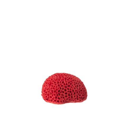 Corail en polyrésine rouge 15x9x16 cm