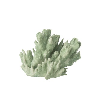 Corail en polyrésine vert menthe 29x20x21 cm