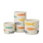 Macetero Peces de cerámica blanca 12,5 x 12,5 x 20 cm Macetero Peces de cerámica blanca 12,5 x 12,5 x 20 cm