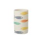 Macetero Peces de cerámica blanca 12,5 x 12,5 x 20 cm Macetero Peces de cerámica blanca 12,5 x 12,5 x 20 cm