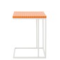 Table d'appoint rectangulaire en fer à carreaux orange 47.5x29.5x60.5 cm Table d'appoint rectangulaire en fer à carreaux orange 47.5x29.5x60.5 cm