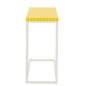 Table d'appoint rectangulaire en fer à carreaux jaune 47.5x29.5x60.5 cm Table d'appoint rectangulaire en fer à carreaux jaune 47.5x29.5x60.5 cm