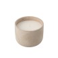 Candela da esterno 47 ore in ceramica beige chiaro 20,5x20,5x16 cm