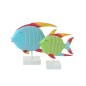 Poisson sur socle en bois d’albasia coloré 37x12.5x30 cm Poisson sur socle en bois d’albasia coloré 37x12.5x30 cm