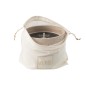 Candela da esterno 47 ore in ceramica beige chiaro 20,5x20,5x16 cm
