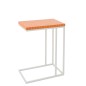 Table d'appoint rectangulaire en fer à carreaux orange 47.5x29.5x60.5 cm Table d'appoint rectangulaire en fer à carreaux orange 47.5x29.5x60.5 cm