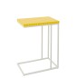 Table d'appoint rectangulaire en fer à carreaux jaune 47.5x29.5x60.5 cm Table d'appoint rectangulaire en fer à carreaux jaune 47.5x29.5x60.5 cm