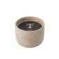 Candela da esterno 47 ore in ceramica beige chiaro 20,5x20,5x16 cm