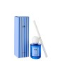 Diffuseur à roseaux « Salt & Waves » dans verre bleu 7.5x7.5x26.5 cm Diffuseur à roseaux « Salt & Waves » dans verre bleu 7.5x7.5x26.5 cm