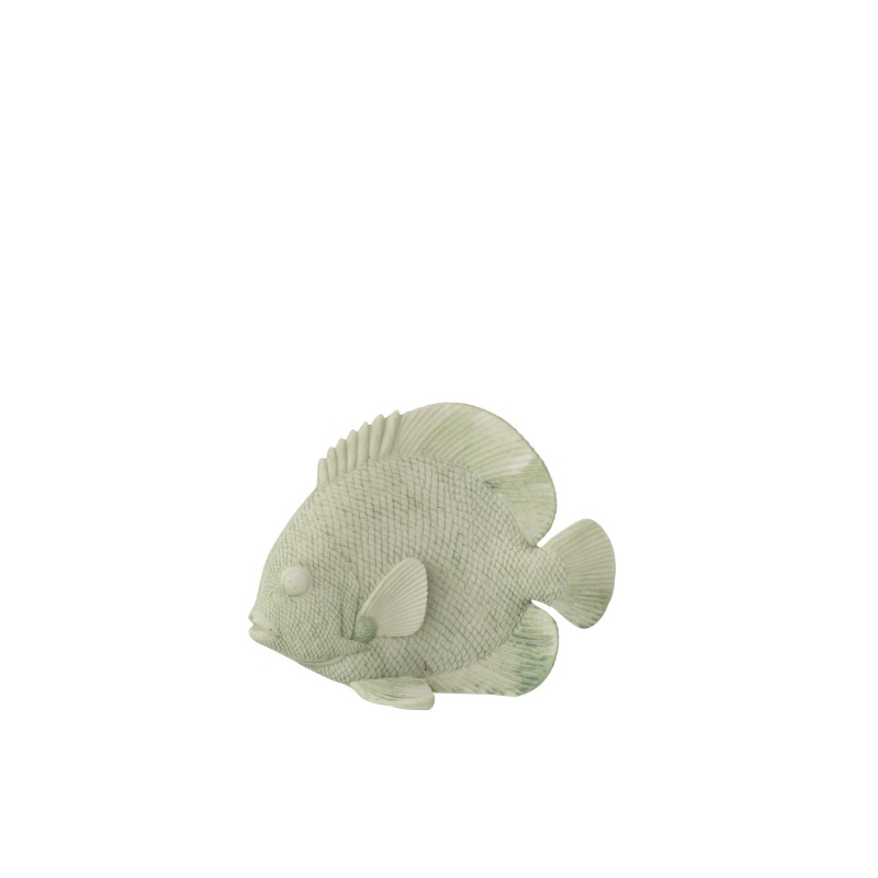Petit poisson en polyrésine vert menthe 20x9.5x16 cm Petit poisson en polyrésine vert menthe 20x9.5x16 cm