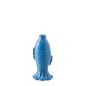 Vase soliflore poisson en grès bleu 13.5x11.8x28 cm Vase soliflore poisson en grès bleu 13.5x11.8x28 cm