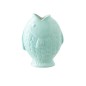 Vase poisson en grès bleu 17.8x10.5x22.8 cm Vase poisson en grès bleu 17.8x10.5x22.8 cm