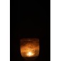 Photophore en verre gris 12.5x12.5x15 cm Photophore en verre gris 12.5x12.5x15 cm