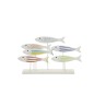 Poissons sur socle en bois blanc 50x10x30 cm Poissons sur socle en bois blanc 50x10x30 cm
