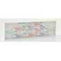 Cadre avec poissons en bois blanc 81x3x21 cm