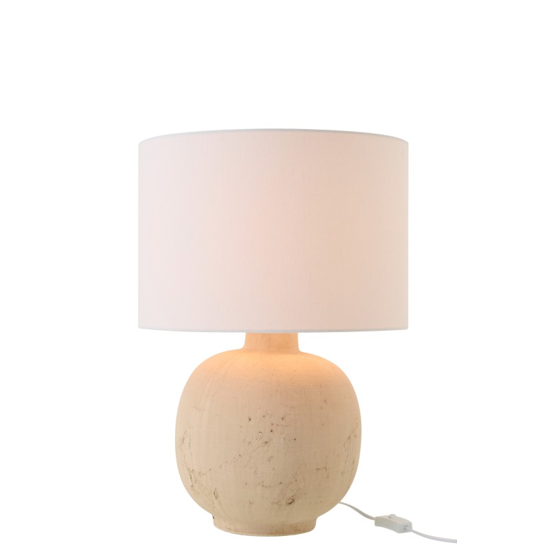 Lámpara de mesa de cerámica beige 38 x 38 x 57 cm Lámpara de mesa de cerámica beige 38 x 38 x 57 cm