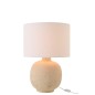 Lámpara de mesa de cerámica beige 38 x 38 x 57 cm Lámpara de mesa de cerámica beige 38 x 38 x 57 cm