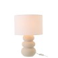 Lampe de table en céramique blanc cassé 33x33x48 cm Lampe de table en céramique blanc cassé 33x33x48 cm