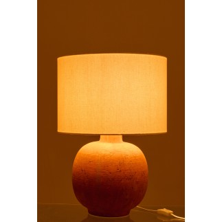 Lampe de table en céramique marron 38x38x57 cm