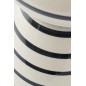 Vaso com riscas em cerâmica branca 17x17x50 cm Vaso com riscas em cerâmica branca 17x17x50 cm