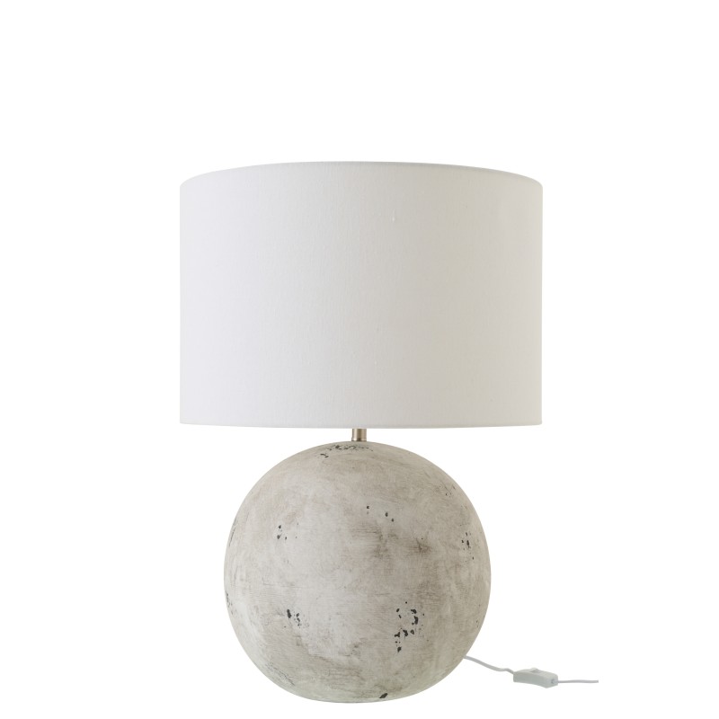 Lampe de table en céramique grise 43x43x62 cm Lampe de table en céramique grise 43x43x62 cm