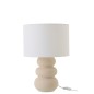 Lampe de table en céramique blanc cassé 33x33x48 cm Lampe de table en céramique blanc cassé 33x33x48 cm