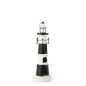 Phare nichoir en métal blanc et noir 55x35.5x63 cm